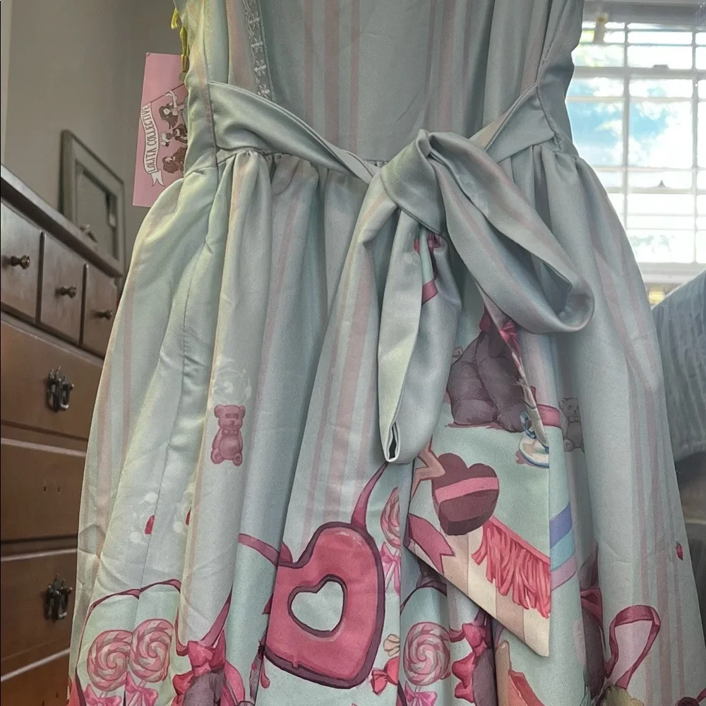 Lolita collective, Tea Party Rabbit Jumper skirt,  small - Picture 6 of 10